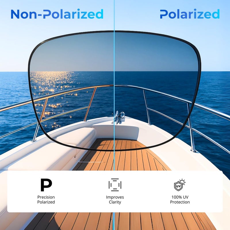 Dynamix Polarized Replacement Lenses for Oakley Flak 2.0 XL | Easy To Install | Fit Perfectly | Solid Black - Image 4